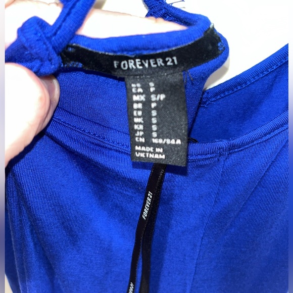 Forever 21 Royal Blue Maxi Dress women size S - Picture 3 of 3